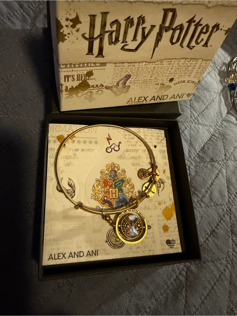 Alex and Ani Gold Hogwarts Time-Turner Bangle